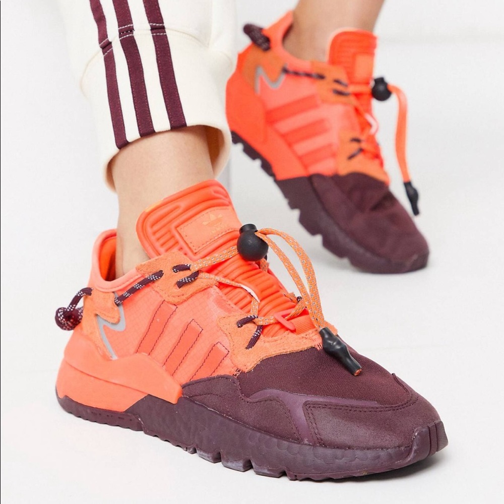 Adidas x Ivy Park Nite Joggers in Orange - Picture 1 of 8